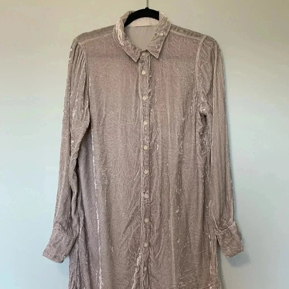 CP Shades velvet  shirt dress - Picture 1 of 5